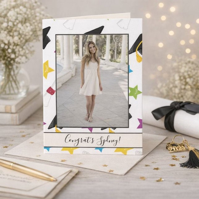 Cartão Foto de Comemoração de Graduação (Criador carregado)