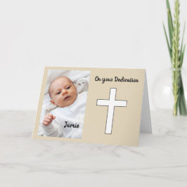 Cartão Foto de dedicação