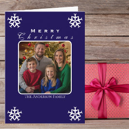 Cartão Foto de Floco de Neve do Avião de Natal Muito Engr