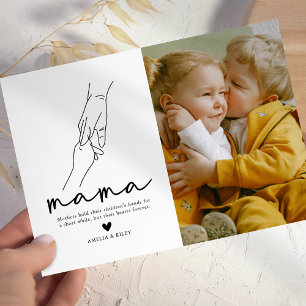 Cartão Foto de Mamãe Moderna Dia das Mães
