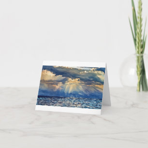 Cartão foto de Marla de Raios de Sol Através das Nuvens
