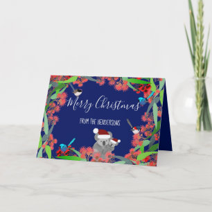 Cartão Foto de Natal australiana