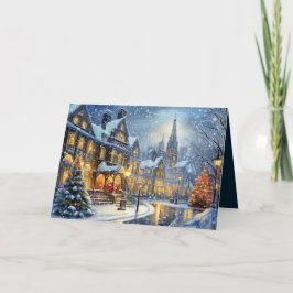 Cartão Foto de Natal vitoriana