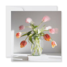 Foto de natureza-morta de tulipas Obrigado Amiga (