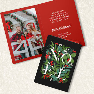 Cartão Foto de NOEL Greenery Berries