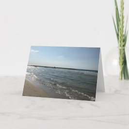 Cartão Foto de onda de praia