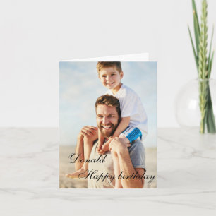 Cartão Foto de Parabéns Personalizada Colorida