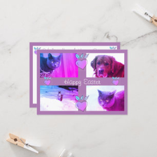 Cartão Foto de Páscoa personalizada