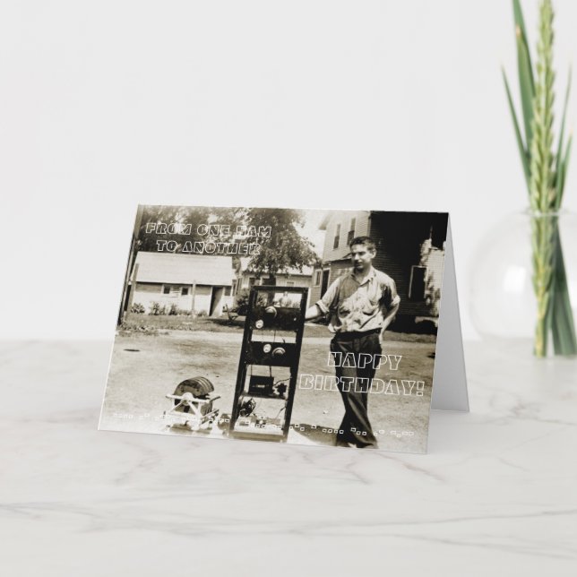 CARTÃO FOTO DE RÁDIO AMADORA DO CÓDIGO MORSE DO OPERADOR (Frente)