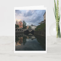 Foto de Reflexão do Rio Ljubljana, Eslovênia