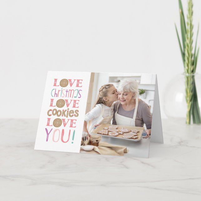 Cartão Foto divertida da família de Natal (Frente)