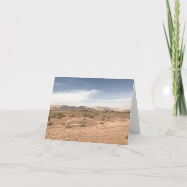 Cartão Foto do deserto (Frente)