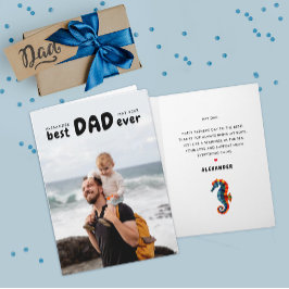 Cartão Foto do Dia de os pais Mais Bonito Do Pai Eterno