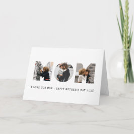 Cartão Foto do Feliz dia de as mães MOM