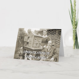 CARTÃO FOTO DO HUGE DOLLHOUSE 1890 DIVERTIDA PESSOAS DEAD