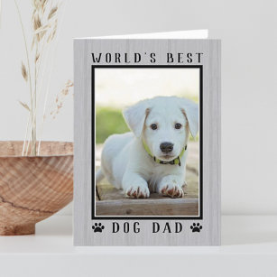Cartão Foto do melhor Pai de Cachorro - Dia de os pais Ru