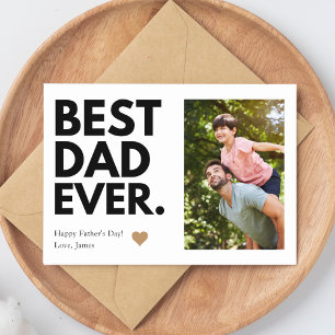 Cartão Foto do melhor Pai do Dia de os pais