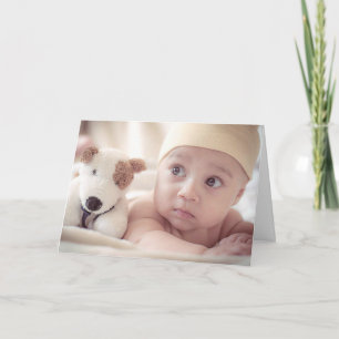 Cartão Foto Do Primeiro Dia de as mães Do Bebê