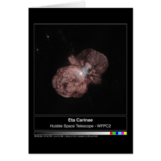 Cartão Foto do Telescópio Eta Carinae Hubble