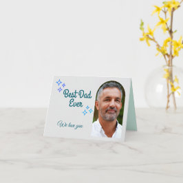 Cartão Foto e mensagem personalizadas do dia de os pais