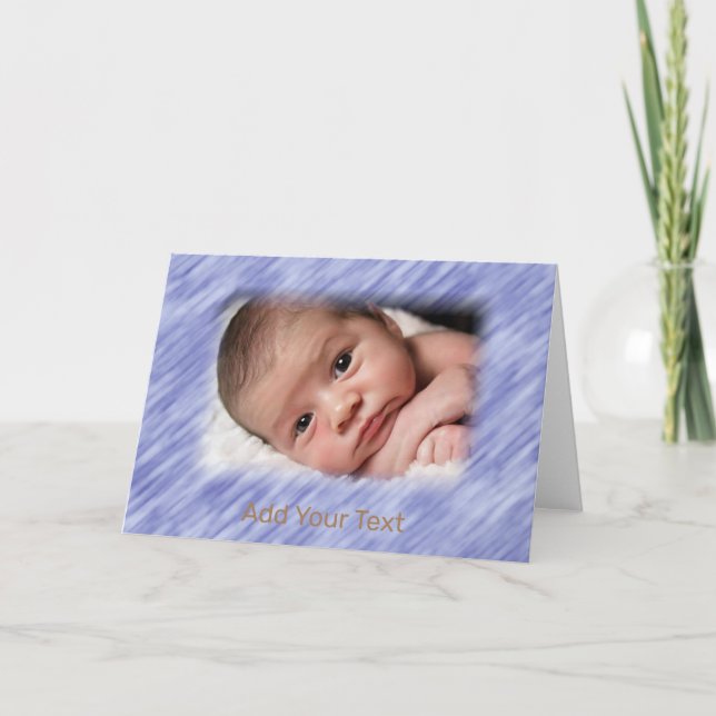 Cartão Foto e texto personalizáveis (Frente)