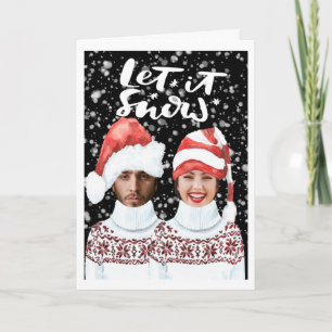 Cartão Foto Engraçada, Natal Personalizado, Que Neve