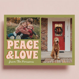 Cartão Foto Engraçada, Rosa, Engraçada, de Natal