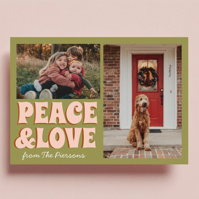 Cartão Foto Engraçada, Rosa, Engraçada, de Natal (Criador carregado)