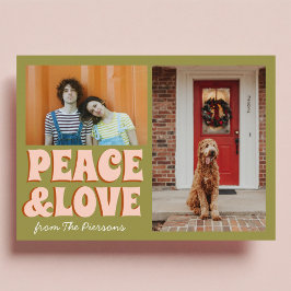 Cartão Foto Engraçada, Rosa, Engraçada, de Natal