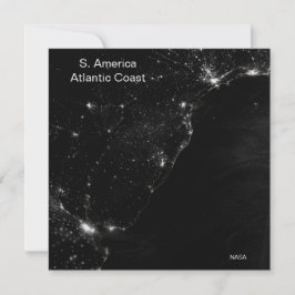 Cartão Foto Espacial da NASA América do Atlântico