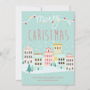 CARTÃO FOTO HOLIDAY Cena de Natal