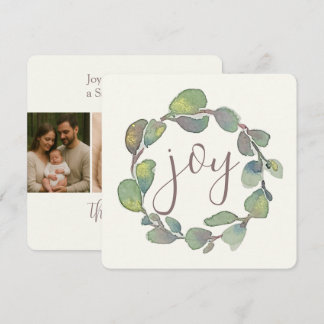 Cartão Foto Personalizada Alegria Original Aquarela Perso