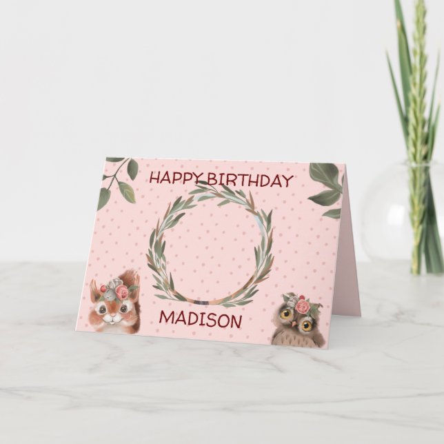 Cartão Foto personalizada Aniversário (Frente)