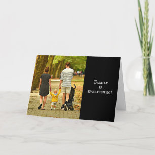 Cartão Foto personalizada da família 