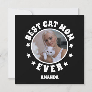 Cartão Foto Personalizada Da Melhor Cat Mãe De Todos Os D