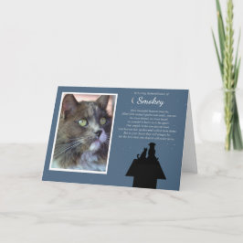 Cartão Foto Personalizada de Simpatia de Gato Pet Dog