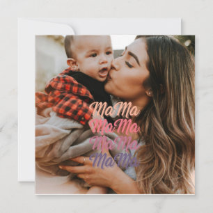 Cartão Foto Personalizada do Dia das Mães Mama