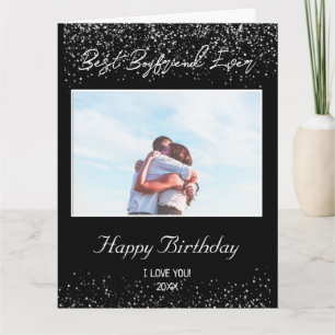 Cartão Foto Personalizada Feliz Aniversário Melhor Beyfri