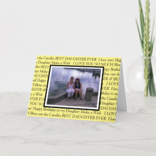 Cartão Foto personalizada Feliz Aniversário para minha F