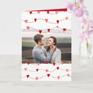 Cartão Foto Personalizada Feliz Dia dos Namorados Coração