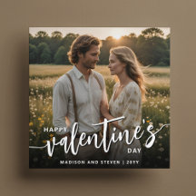 Foto Personalizada Feliz Dia dos Namorados Elegant