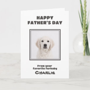 Cartão Foto Personalizada Feliz Dia dos Pais Cachorro