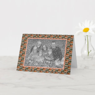 Cartão Foto Personalizada Flor Rosa de Pêssego 