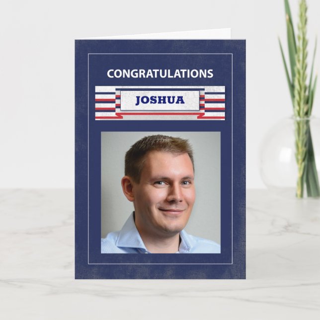 Cartão Foto personalizada, Formando de polícia de Polícia (Frente)