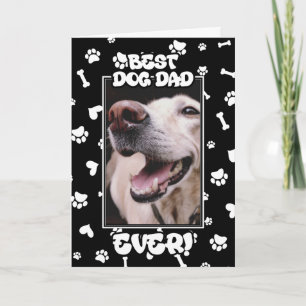 Cartão Foto Personalizada Melhor Pai de Cachorro de Todos