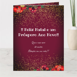 Cartão Foto personalizada moderna Feliz Natal Natal