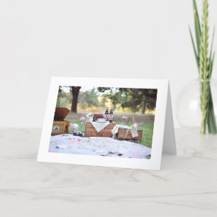 CARTÃO FOTO PICNIC DE ANIVERSÁRIO SÓ PARA VOCÊ