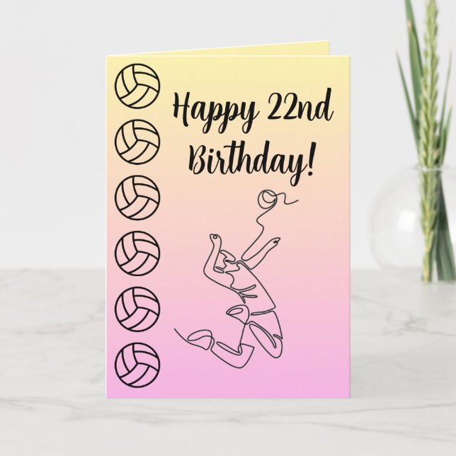 Cartão Foto: Sentiment Sport Theme Voleibol (Frente)