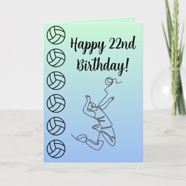 Cartão Foto: Sentiment Sport Theme Voleibol (Frente)