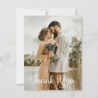 Cartão Foto Simples De Casamento Adicione Sua Saudação Ob